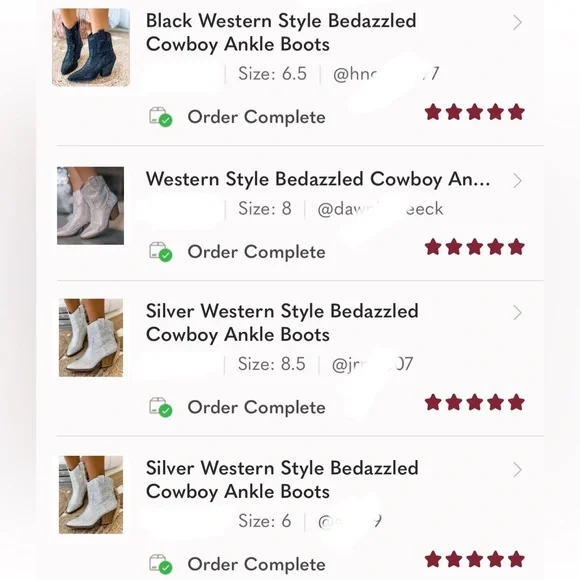 NEW Fuchsia Western Style Bedazzled Cowboy Ankle Boots - Picture 8 of 11